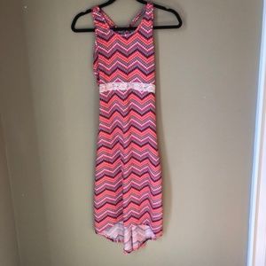 Chevron maxi dress